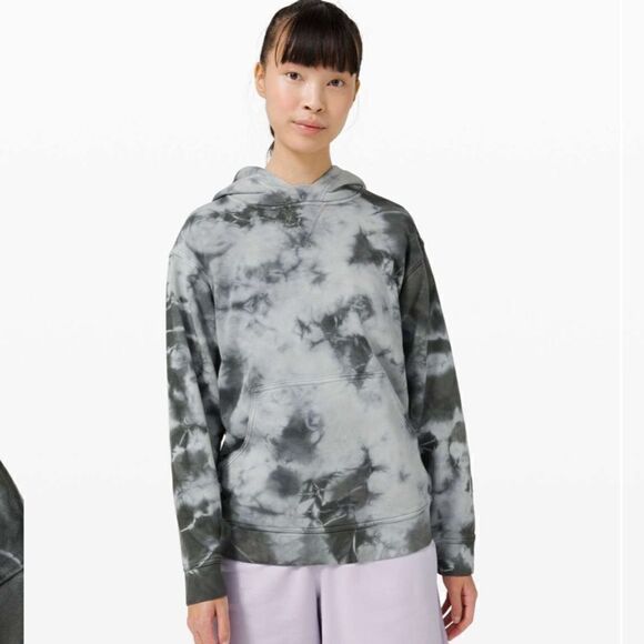 EUC Lululemon All Yours Hoodie earth dye stone gray 6 sweatshirt - Picture 2 of 9